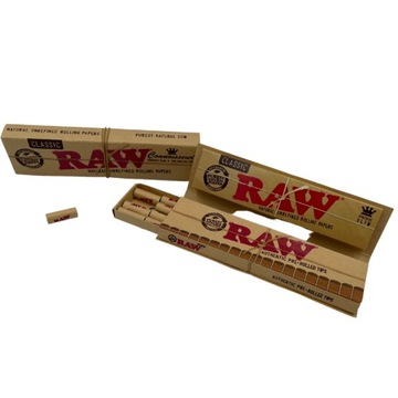 RAW CONNOISSEUR King Size Slim + skręcone filterki