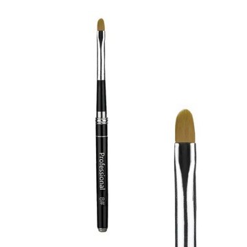 ГЕЛЕВАЯ КИСТОЧКА для акрилового дизайна ногтей №8, складная, круглая