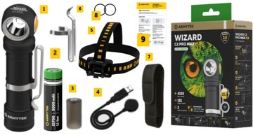 WIZARD C2 PRO MAX LR АККУМУЛЯТОРНЫЙ ФОНАРЬ МНОГОФУНКЦИОНАЛЬНЫЙ СВЕТОДИОДНЫЙ МОЩНЫЙ 4150 ЛМ