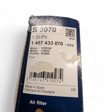 BOSCH 1 457 433 070 FILTR VZDUCHU