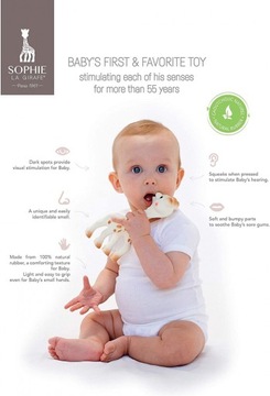 VULLI SOPHIE LA GIRAFE SO PURE подарочный набор с жирафом, рождение V018