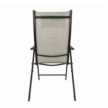 ПРОЧНЫЙ СКЛАДНОЙ РЕГУЛИРУЕМЫЙ САДОВЫЙ СТУЛ ТЕРРАСА БАЛКОН БОРНЕО ПРО БЕЖЕВЫЙ