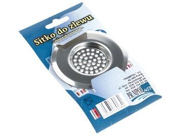 Sitko do zlewu umywalki Stal nierdzewna Produkt PL