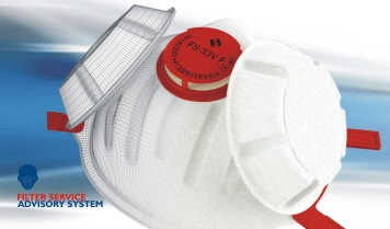 Полумаска от радиоактивной пыли FFP3 FS-33V RD