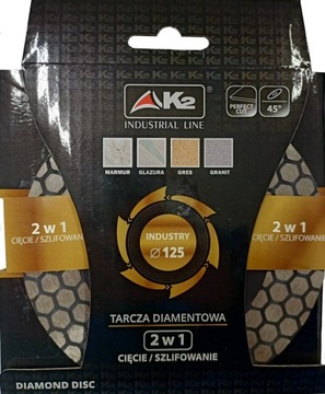 Tarcza diamentowa do cięcia i szlifowania K2 125mm