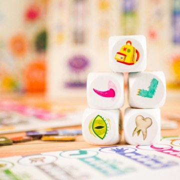 MUDUKO WIELKI STRASZNY POTWÓR RYSUNKOWA GRA KOŚCIANA DLA DZIECI 5+