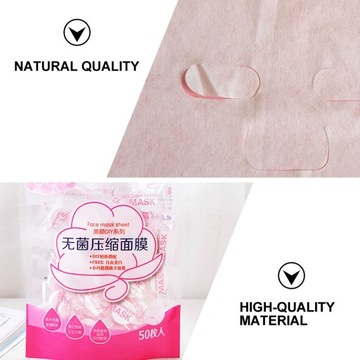 MASKA DO TWARZY MAKIJAŻ DLA KOBIET MASKA SKOMPRESOWANA 50 SZT