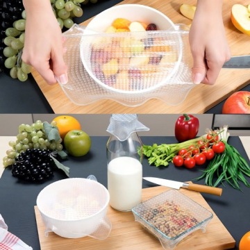 КРЫШКИ СИЛИКОНОВЫЕ УНИВЕРСАЛЬНЫЕ ДЛЯ ЕДЫ, 3 ШТ, ПЛОТНЫЕ ДЛЯ КОНТЕЙНЕРОВ