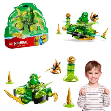 LEGO NINJAGO SMOCZA MOC LLOYDA SPINJITZU TOR PRZESZKÓD SPINNER ZIELONY WOJ