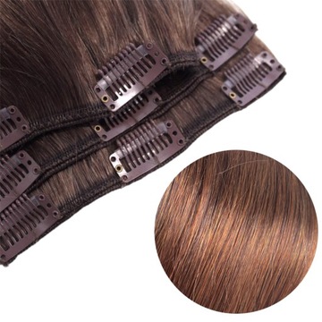 CLIP IN WŁOSY NATURALNE TRESKA DOPINKA 50 CM #4