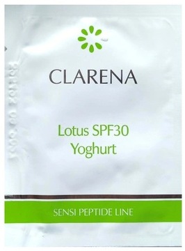 Clarena Lotus Yoghurt 3 ml krem do opalania z SPF 30