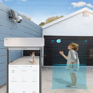 2szt KAMERA SOLARNA ZEWNĘTRZNA OBROTOWA IP WIFI HD