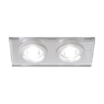 Oprawa szklana oczko podwójna STAN L CHROME