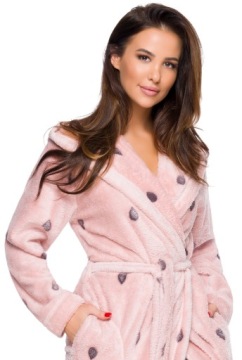 ДЛИННЫЙ ТЕПЛЫЙ ЦВЕТОЧНЫЙ ХАЛАТ ЖЕНСКИЙ ХАЛАТ M