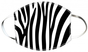 Maska z nadrukiem wielorazowa 60°C wz. ZEBRA