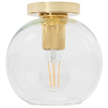 LAMPA ŚCIENNA SUFITOWA KINKIET ZŁOTY OKRĄGŁY