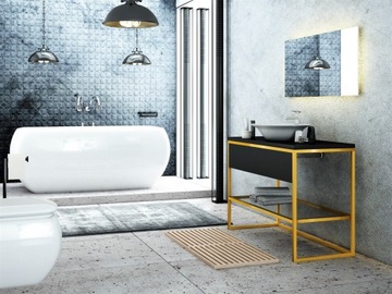 Современный лофт с полотенцесушителем