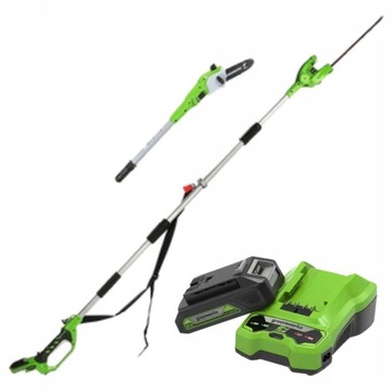 Greenworks pilarka gałęzi 24V nożyce na wysięgniku