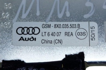 ANTÉNA AUDI A1 SPORTBACK (8XA, 8XF) 8X0035503B 1.0L GASOLINE 70KW 2016