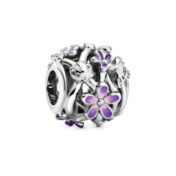 Charms Pandora - Fialová sedmokráska 798772C02