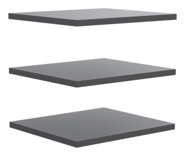 Półka płyta laminowana Forte 47,8 x 42 cm odcienie szarości