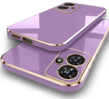 ETUI GLAMOUR GOLD CASE do Motorola Moto G54 / G54 Power + Szkło Hart.