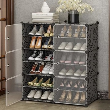 Półka na Buty Regał Szafka Stojak Obuwie Organizer Moduł 6 Półek Modułowa