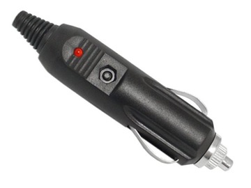 WTYK GNIAZDA ZAPALNICZKI SAMOCHODOWEJ NA KABAEL MONTAŻOWE DIODA HQ 12/24V