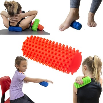 Wałek roller do masażu i rehabilitacji 15 cm czerwony