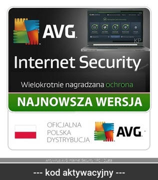 Antywirus AVG Internet Security 1PC / 2Lata