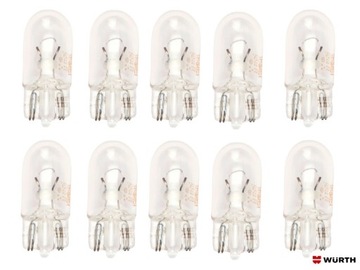 ŻARÓWKA W5W SAMOCHODOWA 12V/5W WURTH 10x