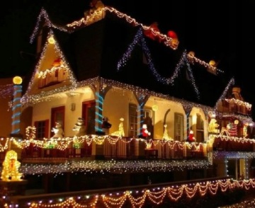 Светодиодные елочные гирлянды на открытом воздухе и в помещении 200LED 8 MODES 14m