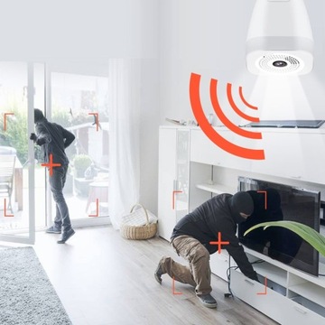 ЛАМПОЧКА КАМЕРЫ E27 IP WIFI FULL HD 3MPX LED 360°