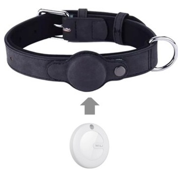 Ошейник для собак Mi Tag Локатор AirTag iOS Apple iPhone iPod размер L Черный
