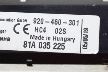 AUDI Q2 KRYT KUFRU ANTÉNA ZESILOVAČ 81A035225 920-460-301 2019