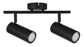 Lampa czarna ścienna/sufitowa spot 2x15W Colly 92-