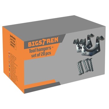 Вешалка для инструментов 20 шт. Крючок Настенный держатель Гараж Металлическая мастерская