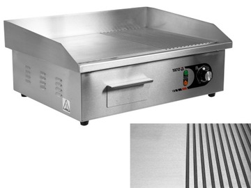 PŁYTA GRILLOWA ELEKTRYCZNA GŁAD-RYFL 55x35cm 3kW