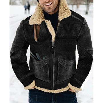 2023 Winter Men's Vintage Thickened Fleece Jacket