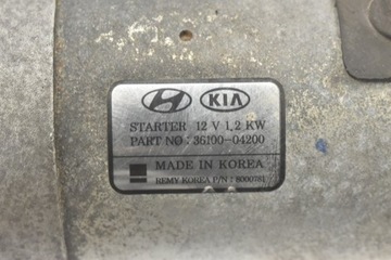 STARTÉR 36100-04200 KONA I20 I30 CEED XCEED RIO IV STONIC 1.0 T-GDI
