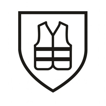 Рефлексивное предупреждение жилет.