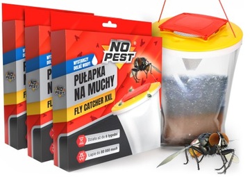 3x PUŁAPKA NA MUCHY ŚRODEK NO PEST FLY CATCHER