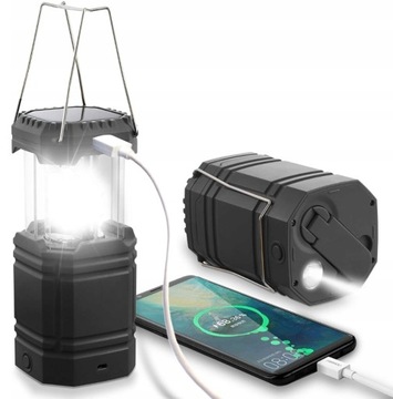 SOLARNA LAMPA LED KEMPINGOWA 3000mAh TAKTYCZNA