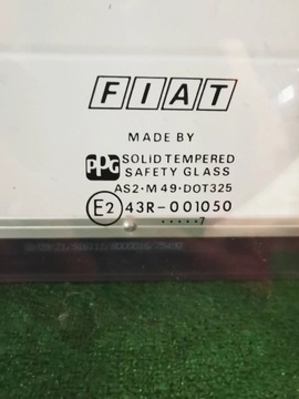 FIAT BARCHETTA SKLO (OKNO) DVEŘE LEVÝ PŘEDNÍ