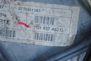 MECHANIZMUS ZVEDÁK OKNO PRAVÝ PŘEDNÍ 1Q1837402Q VW EOS