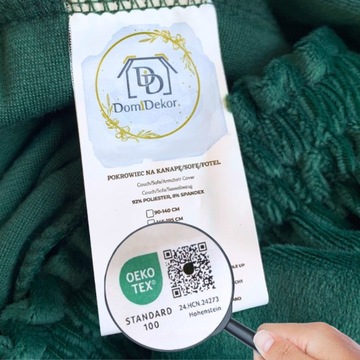 POKROWIEC NA KRZESŁO WYDŁUŻONY WELUR ELASTYCZNY POKROWCE XXL OEKO-TEX