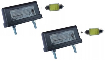 2X Lampki lampka oświetlenia tablicy + żarówki LED