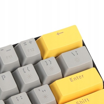 МЕХАНИЧЕСКАЯ КЛАВИАТУРА 60% RGB СЕРЫЙ СВЕТОДИОД