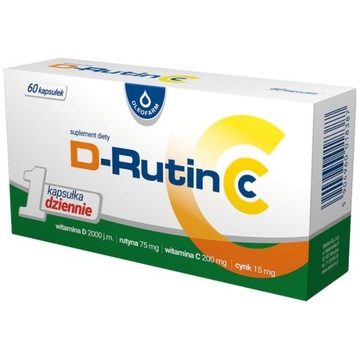 OLOEFARM D-RUTIN CC RUTYNA WITAMINA C i D 60 kaps.