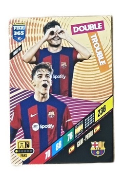 FIFA 365 2024 FANS BAR 14 DOUBLE TROUBLE BARCELONA GAVI PEDRI